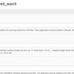 Indexed search configuration typo3