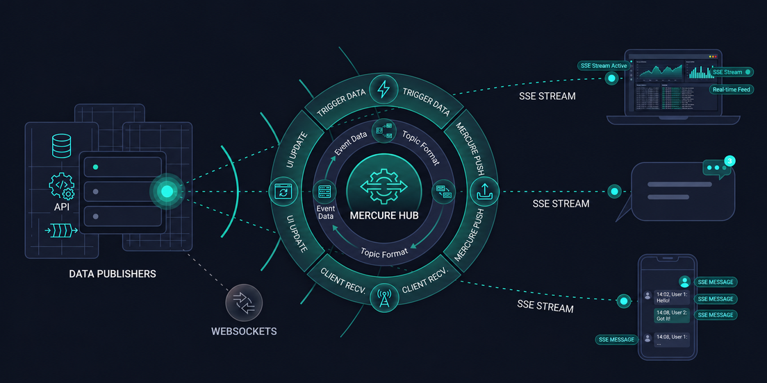 Real-time applications using Mercure and SSE