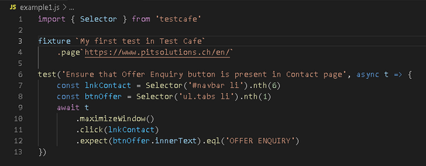 Test Café Code Structure