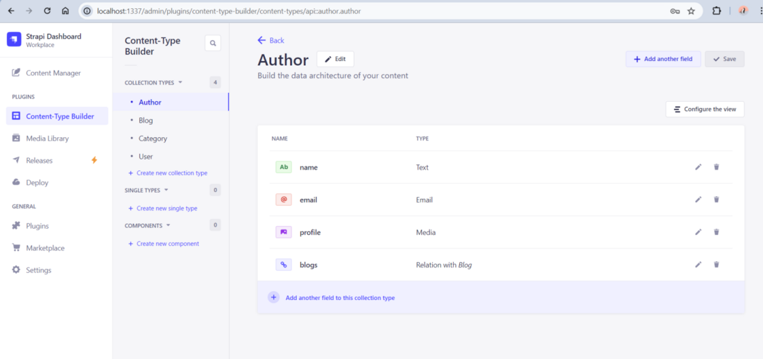 Define Content Types