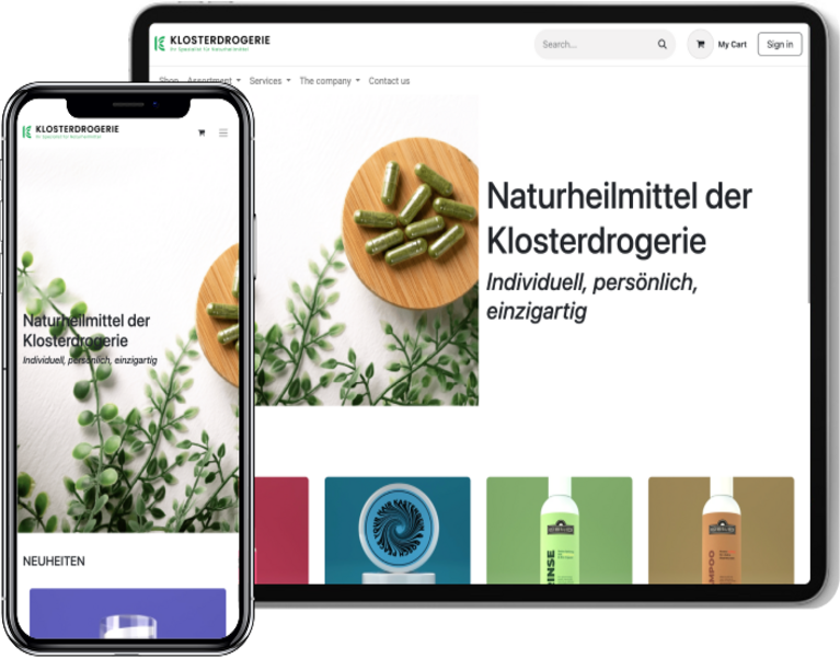 Klosterdrogerie Mobile Tab