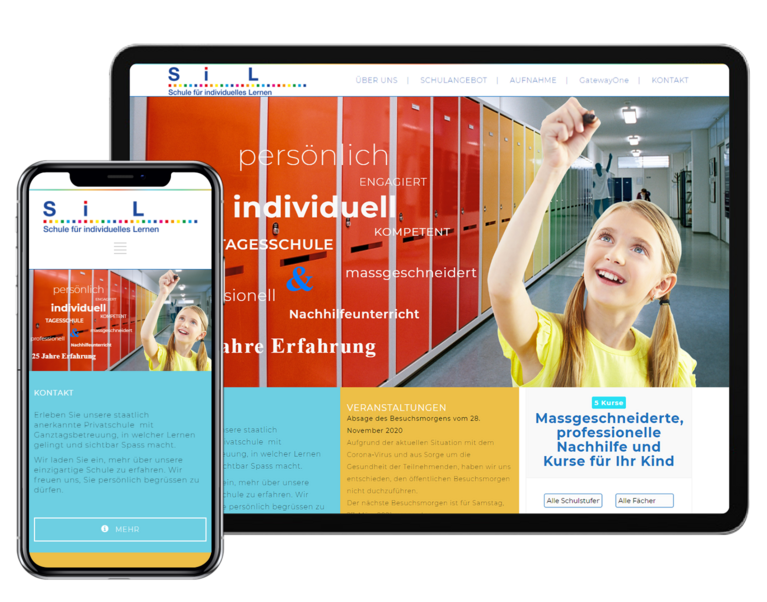 [Translate to Spanish:] Sil-tagesschule Tab and Mobile