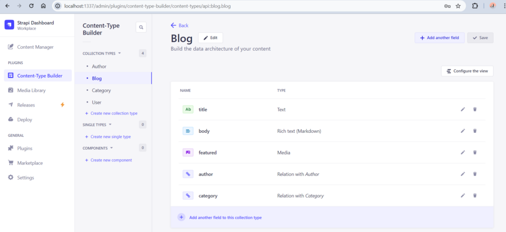 Define Content Types