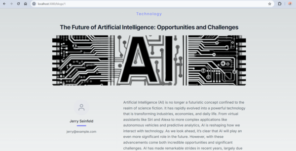 Design the Blog Single Page