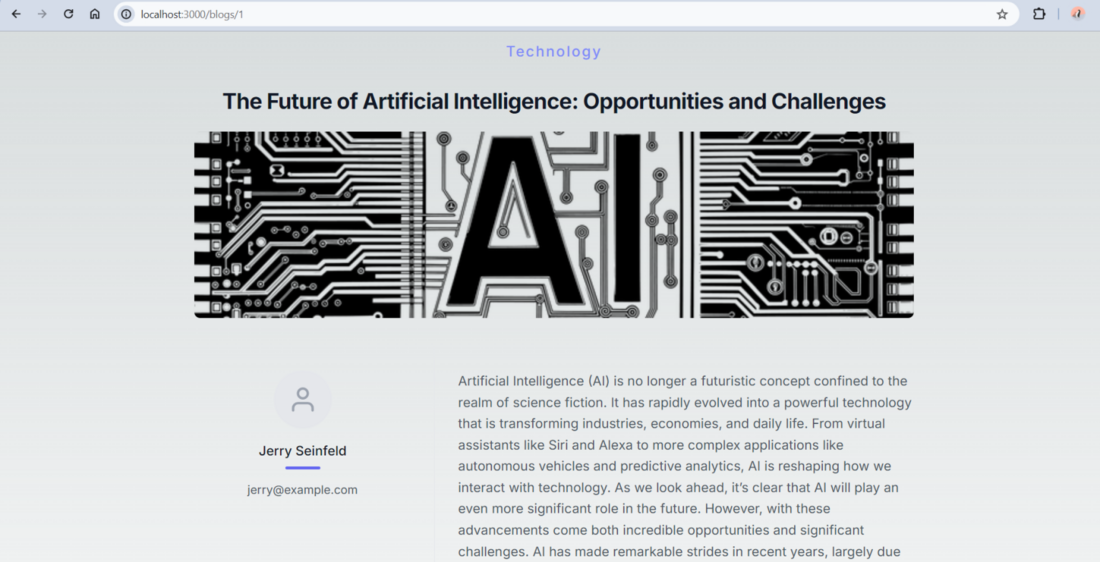 Design the Blog Single Page