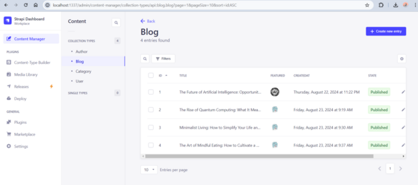 Create and Manage Content