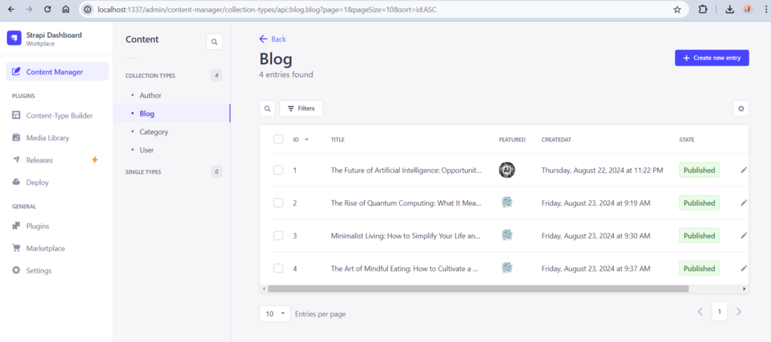 Create and Manage Content
