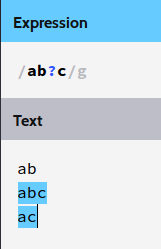 shows the ‘?’ functionality